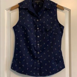 BANANA REPUBLIC anchor print top